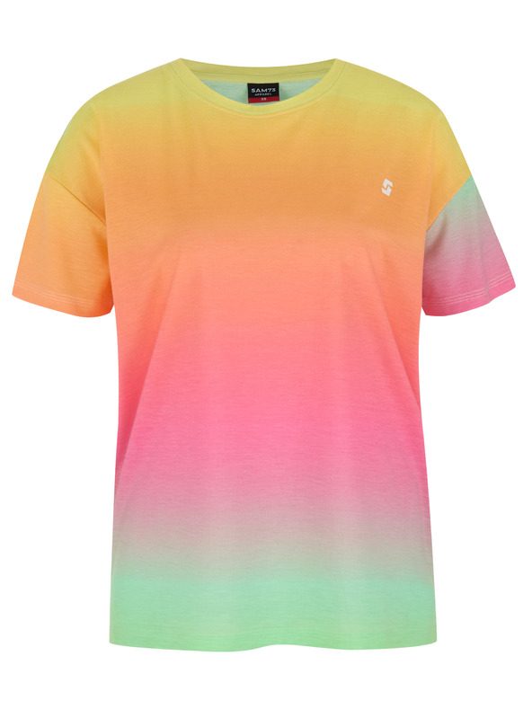 Sam 73 Κίτρινο και ροζ γυναικείο t-shirt SAM 73 Marisa