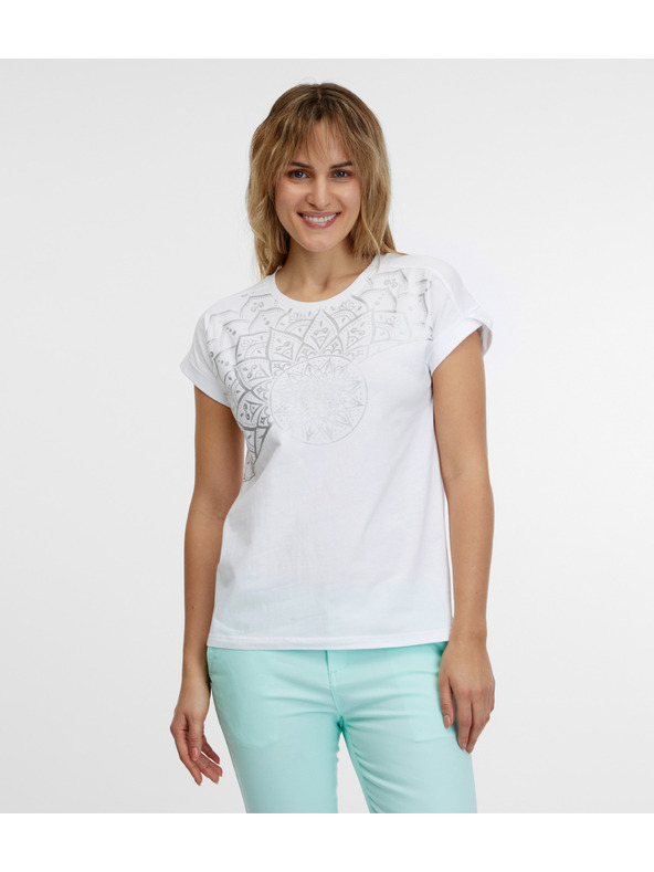 Sam 73 Λευκό γυναικείο μπλουζάκι SAM 73 Milagros