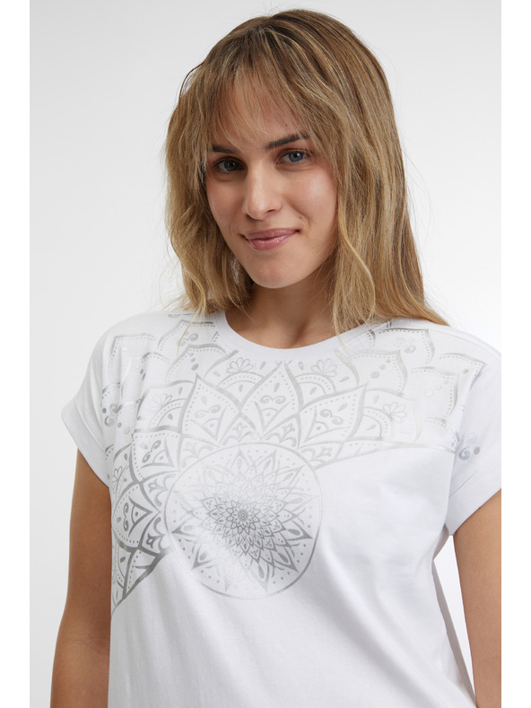 Sam 73 Λευκό γυναικείο μπλουζάκι SAM 73 Milagros