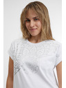 Sam 73 Λευκό γυναικείο μπλουζάκι SAM 73 Milagros