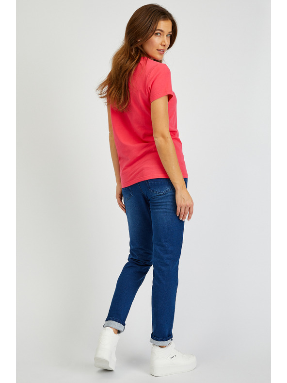 Sam 73 Γυναικείο μπλουζάκι σκούρο ροζ SAM 73 Renee