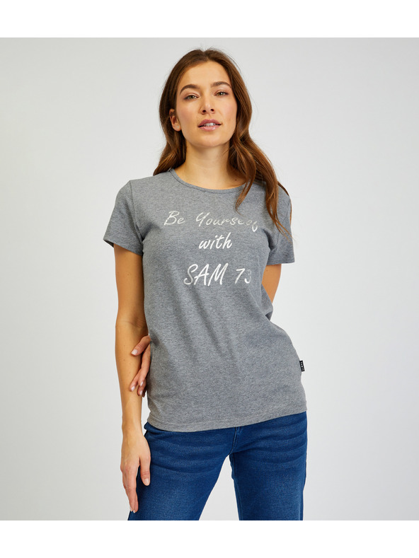 Sam 73 Γκρι Γυναικείο μπλουζάκι SAM 73 Renee