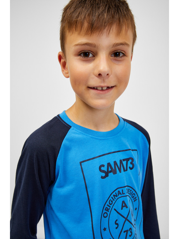 Sam 73 Μαύρο και μπλε αγορίστικο μπλουζάκι SAM 73 Jack