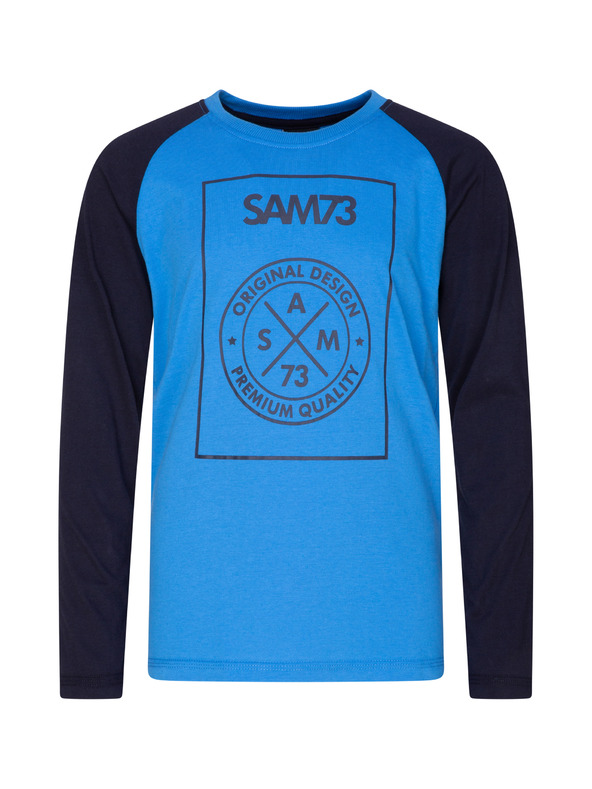 Sam 73 Μαύρο και μπλε αγορίστικο μπλουζάκι SAM 73 Jack