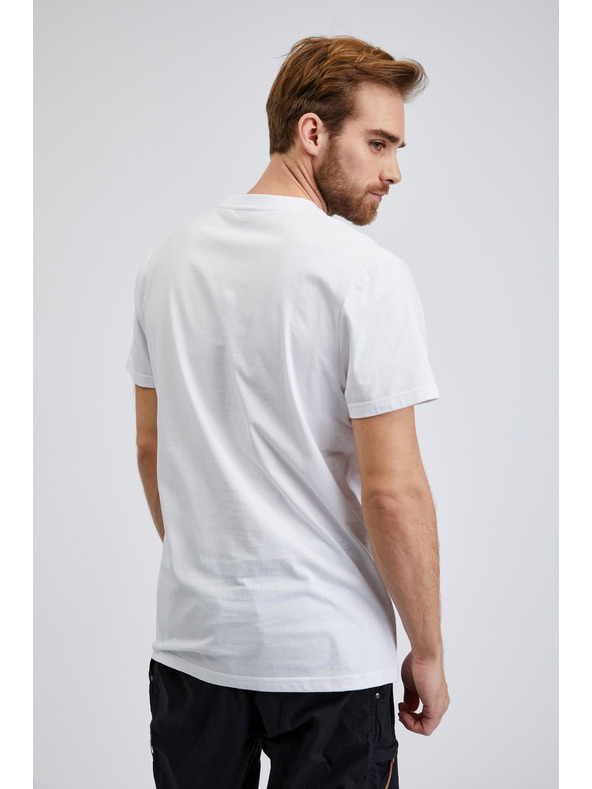 Sam 73 Λευκό ανδρικό βαμβακερό εμπριμέ πουκάμισο SAM73 Almandit