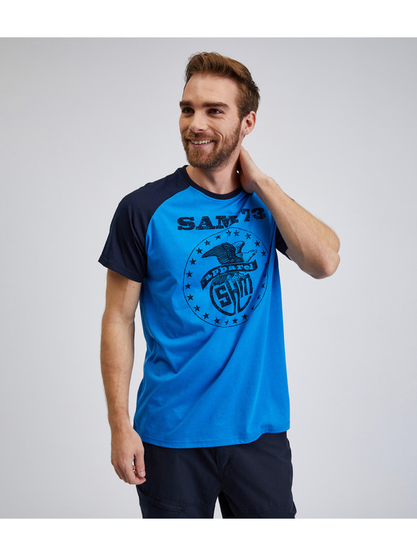 Sam 73 Μπλε ανδρικό μπλουζάκι SAM 73 Jordan