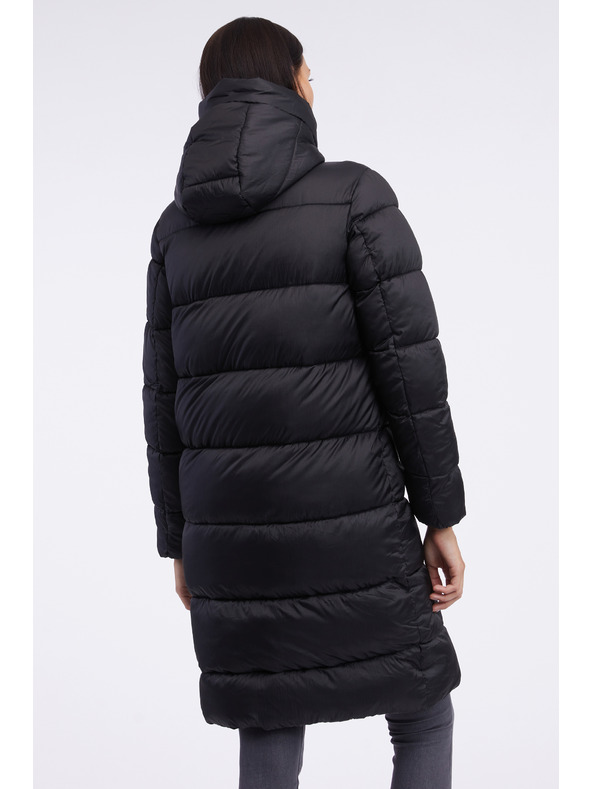 Sam 73 Μαύρο γυναικείο χειμερινό καπιτονέ παλτό SAM 73 Hedvika