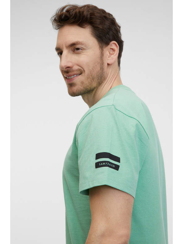 Sam 73 Πράσινο ανδρικό πουκάμισο πόλο SAM 73 Joey