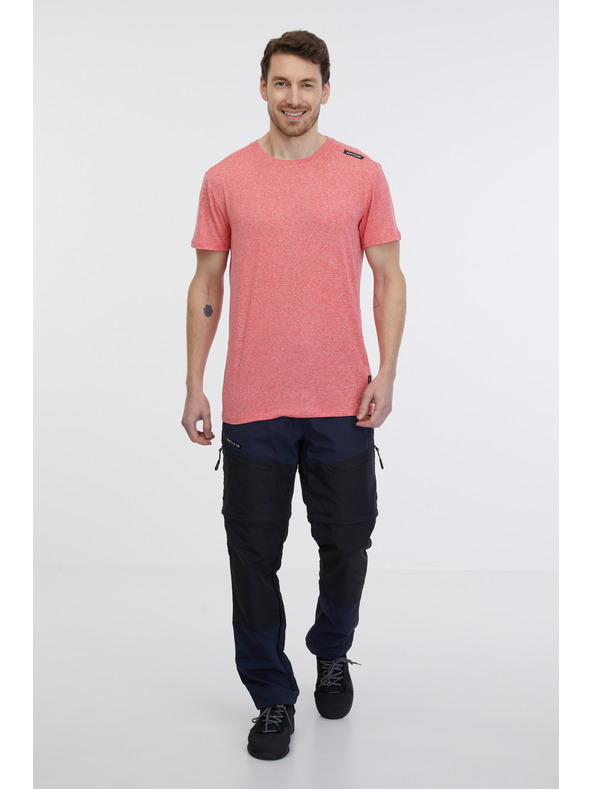 Sam 73 Κοραλλί ανδρικό ριγέ t-shirt SAM 73 Fortunato