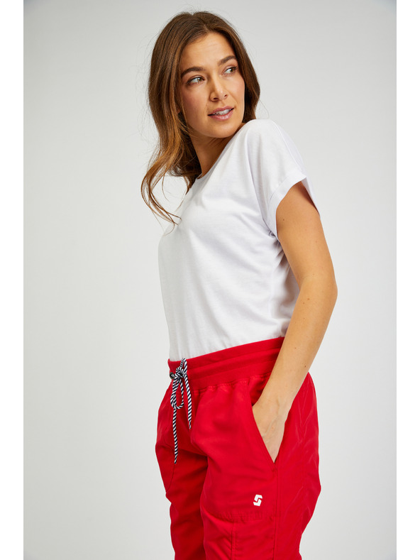 Sam 73 Κόκκινο γυναικείο παντελόνι τριών τετάρτων SAM 73 Lynx