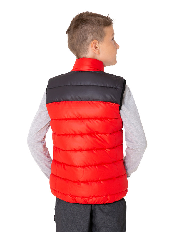 Sam 73 Μαύρο και κόκκινο αγορίστικο καπιτονέ γιλέκο SAM 73 Roger