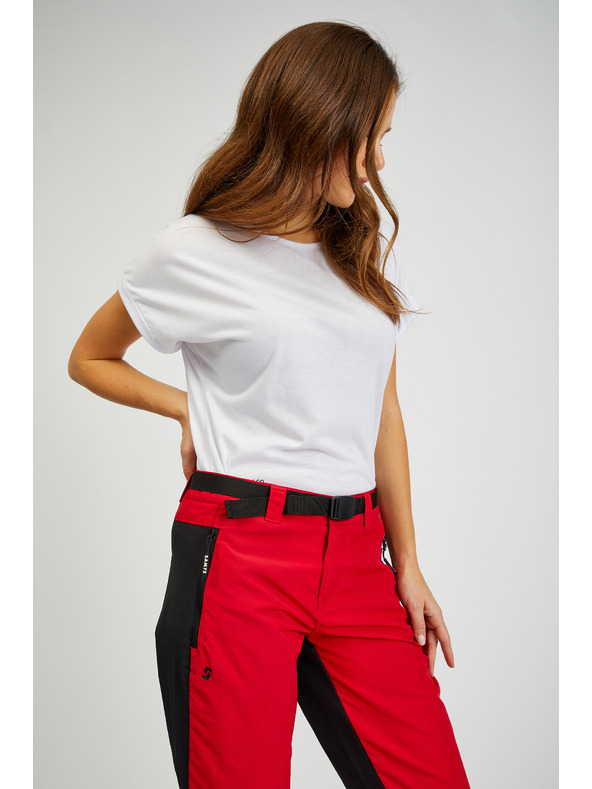 Sam 73 Μαύρο και κόκκινο γυναικείο παντελόνι με αποσπώμενο πόδι SAM73 Aries