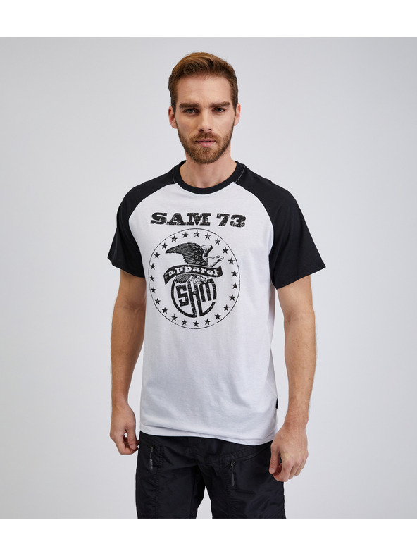 Sam 73 Λευκή ανδρική μπλούζα SAM 73 Jordan