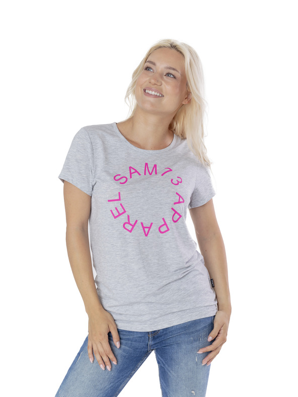 Sam 73 Γυναικείο τυπωμένο μπλουζάκι SAM 73 Arias, ανοιχτό γκρι