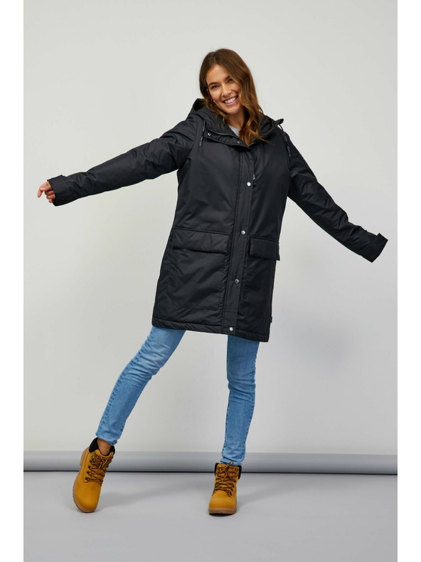 Sam 73 Μαύρο γυναικείο παλτό SAM 73 Elisa