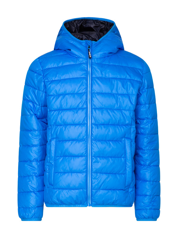Sam 73 Μπλε αγορίστικο χειμερινό καπιτονέ μπουφάν με κουκούλα SAM 73 Jonah