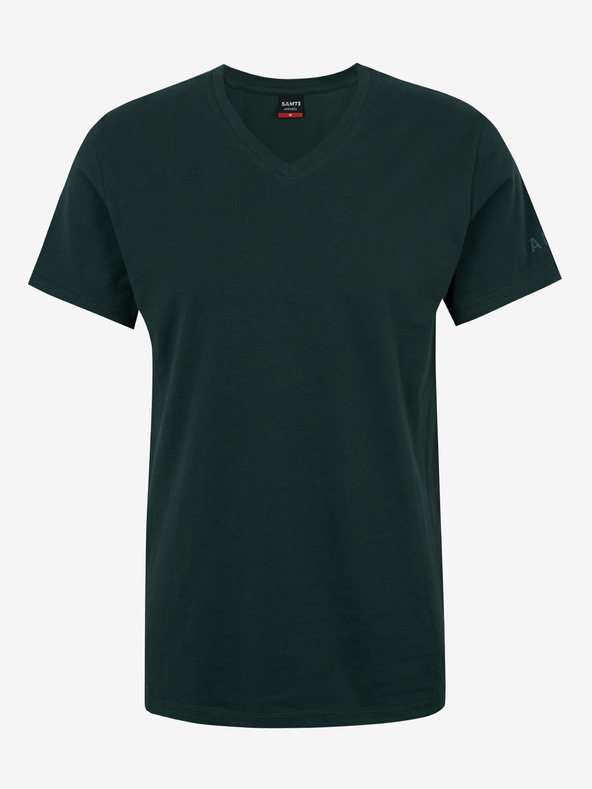 Sam 73 Σκούρο πράσινο ανδρικό μπλουζάκι SAM 73 Blane