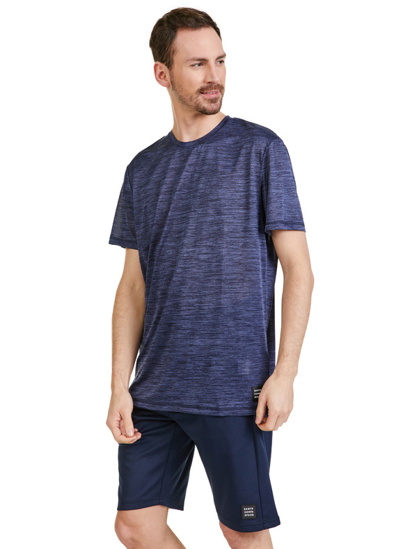 Sam 73 Σκούρο μωβ ανδρικό T-shirt SAM 73 Eugene