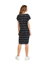 Sam 73 Μαύρο γυναικείο ριγέ φόρεμα SAM 73 Francine