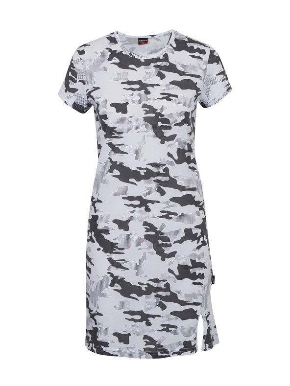 Sam 73 Γκρι και λευκό φόρεμα με σχέδιο SAM 73 Laetitia