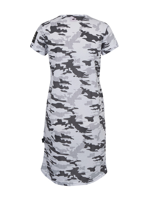 Sam 73 Γκρι και λευκό φόρεμα με σχέδιο SAM 73 Laetitia