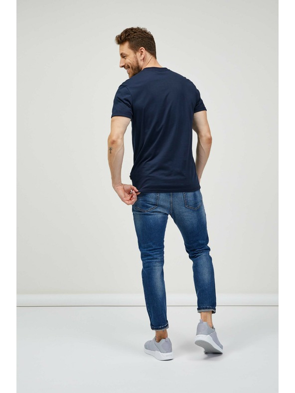 Sam 73 Σκούρο μπλε ανδρικό t-shirt SAM 73 Sepot