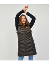 Sam 73 Χακί γυναικείο καπιτονέ μακρύ γιλέκο SAM 73 Dumela