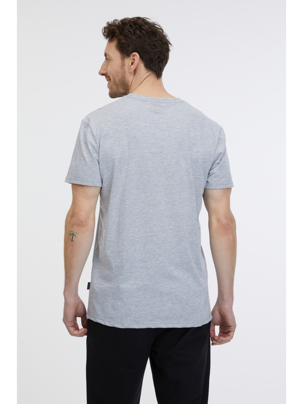 Sam 73 Ανοιχτό γκρι ανδρικό t-shirt SAM 73 Fabio