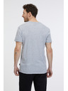 Sam 73 Ανοιχτό γκρι ανδρικό t-shirt SAM 73 Fabio