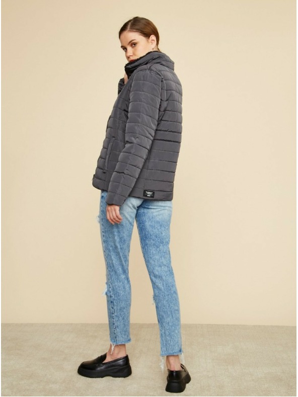 ZOOT.lab Μαύρο γυναικείο χειμερινό καπιτονέ μπουφάν ZOOT.lab Daisy