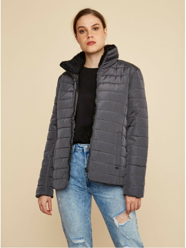 ZOOT.lab Μαύρο γυναικείο χειμερινό καπιτονέ μπουφάν ZOOT.lab Daisy