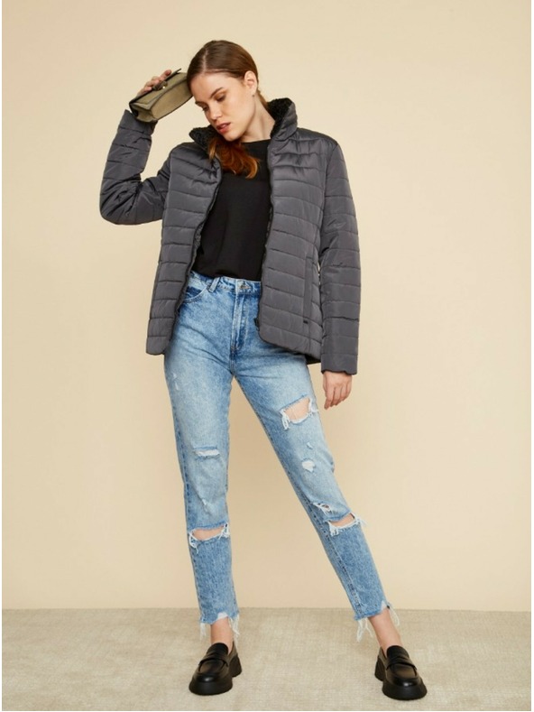 ZOOT.lab Μαύρο γυναικείο χειμερινό καπιτονέ μπουφάν ZOOT.lab Daisy