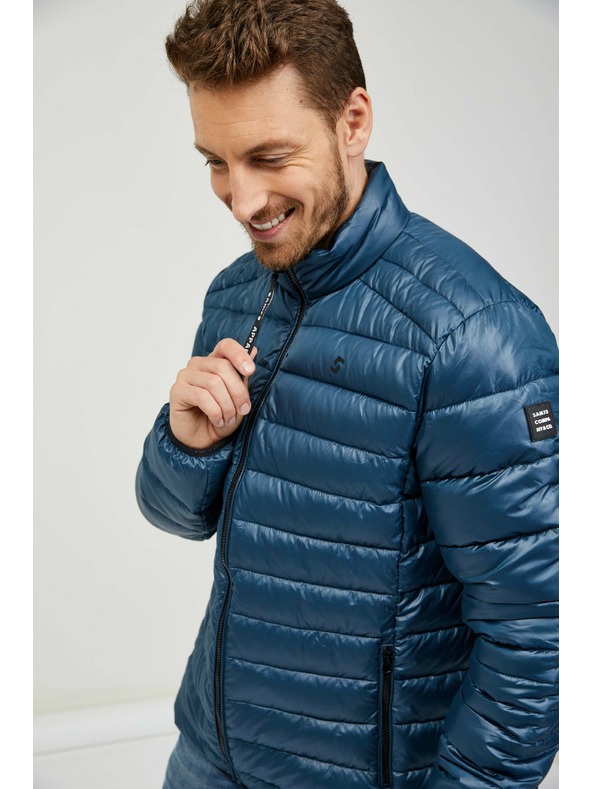 Sam 73 Μπλε σκούρο ανδρικό καπιτονέ μπουφάν SAM 73 Otto