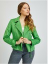 Orsay Πράσινο γυναικείο δερμάτινο σακάκι από σουέτ ORSAY