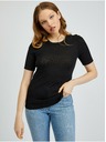 Orsay Μαύρο γυναικείο πλεκτό t-shirt ORSAY