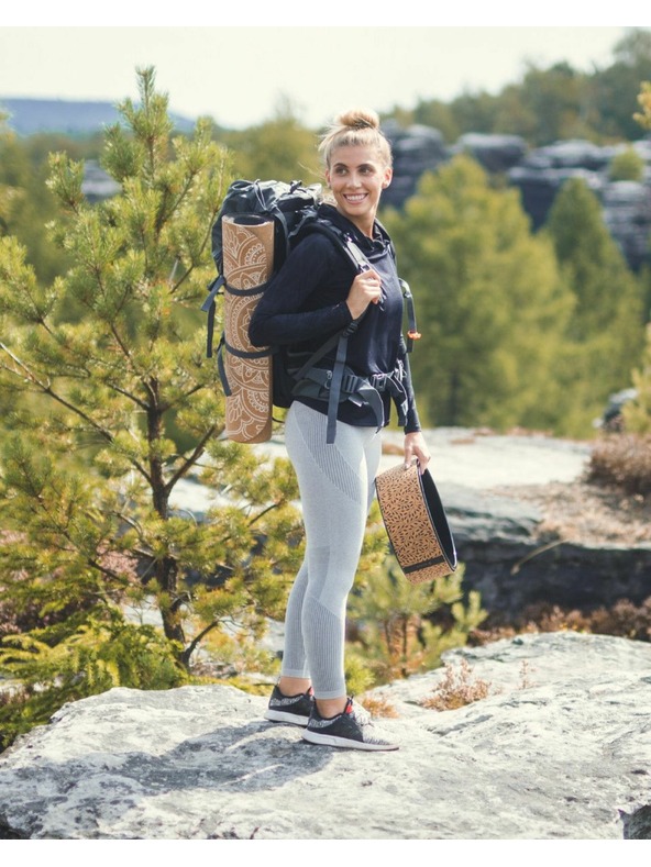 Kilpi Ανοιχτό γκρι γυναικείο αθλητικό κολάν Kippi SEAMIO