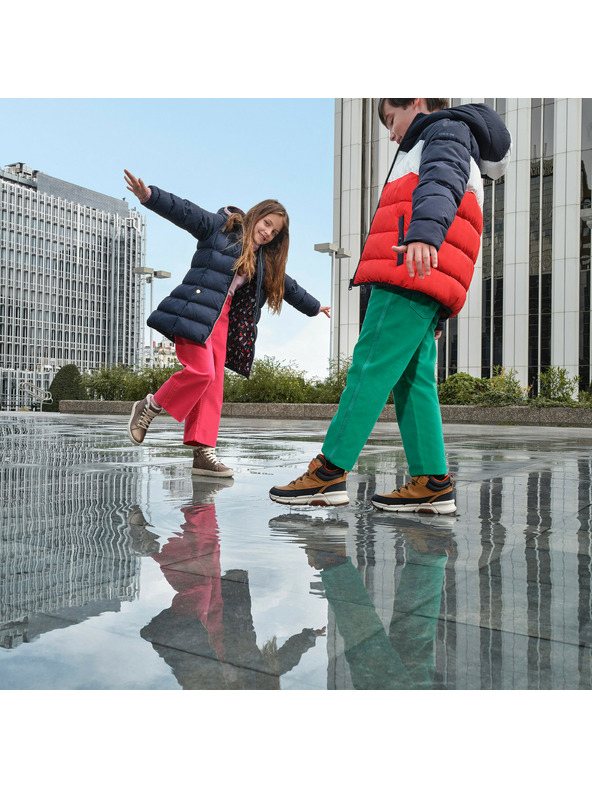 Geox Κίτρινα παιδικά μποτάκια Geox Flexyper Plus Boy