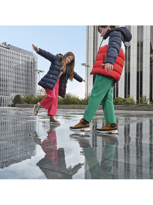 Geox Κίτρινα παιδικά μποτάκια Geox Flexyper Plus Boy