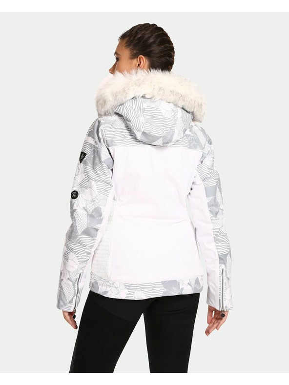 Kilpi Λευκό γυναικείο θερμαινόμενο μπουφάν σκι Kilpi Lena-W