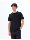Celio Μαύρο βασικό T-shirt Celio Tebase