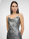 Orsay Ασημί γυναικείο φόρεμα με τιράντες ORSAY