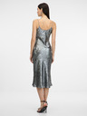 Orsay Ασημί γυναικείο φόρεμα με τιράντες ORSAY