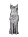 Orsay Ασημί γυναικείο φόρεμα με τιράντες ORSAY