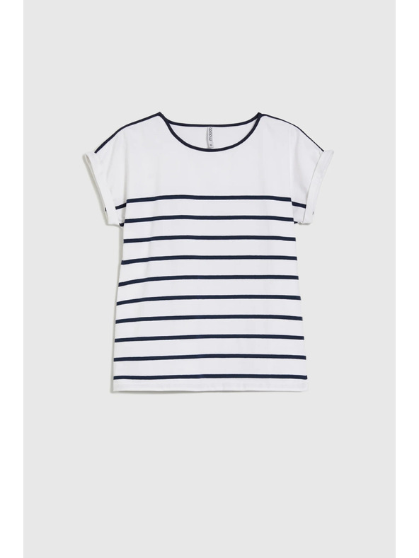 Moodo Μπλε σκούρο γυναικείο μπλουζάκι Moodo