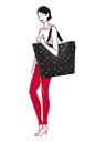 Reisenthel Πράσινη γυναικεία τσάντα Reisenthel Shopper XL Polka Dot Μεγάλη τσάντα Reisenthel Shopper XL