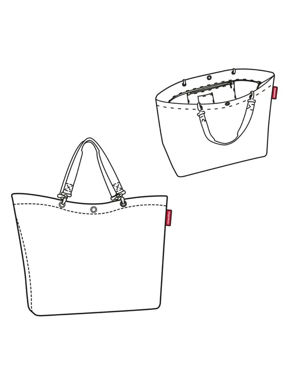 Reisenthel Πράσινη γυναικεία τσάντα Reisenthel Shopper XL Polka Dot Μεγάλη τσάντα Reisenthel Shopper XL