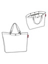 Reisenthel Πράσινη γυναικεία τσάντα Reisenthel Shopper XL Polka Dot Μεγάλη τσάντα Reisenthel Shopper XL