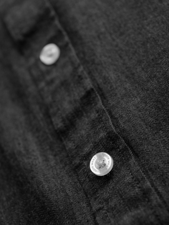 Ombre Clothing Ανδρικό τζιν πουκάμισο με κεντημένη τσέπη Ombre Clothing