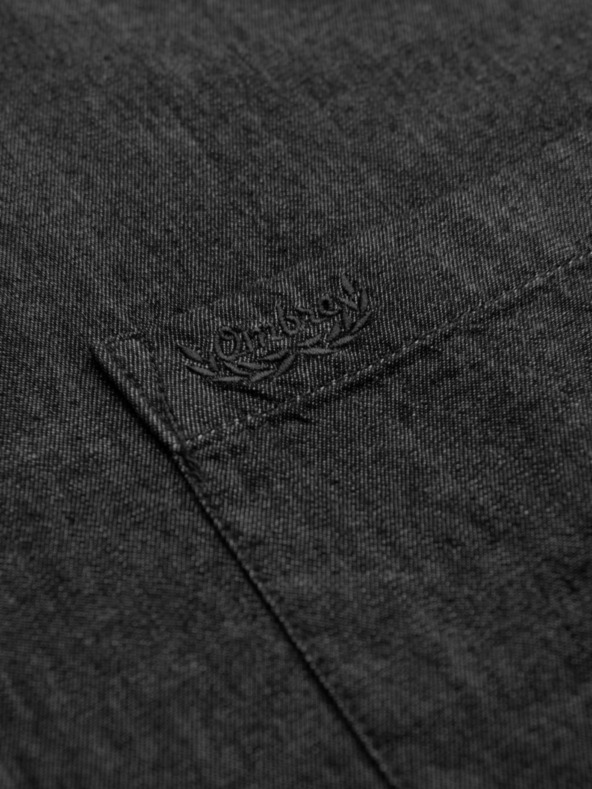 Ombre Clothing Ανδρικό τζιν πουκάμισο με κεντημένη τσέπη Ombre Clothing