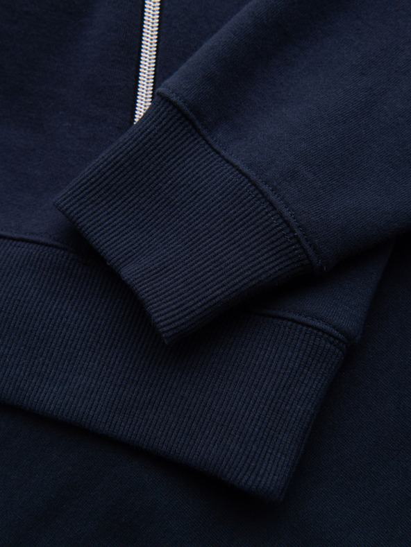 Ombre Clothing Πλυμένη ανδρική φούτερ με διακοσμητική ραφή στο λαιμό Ombre Clothing